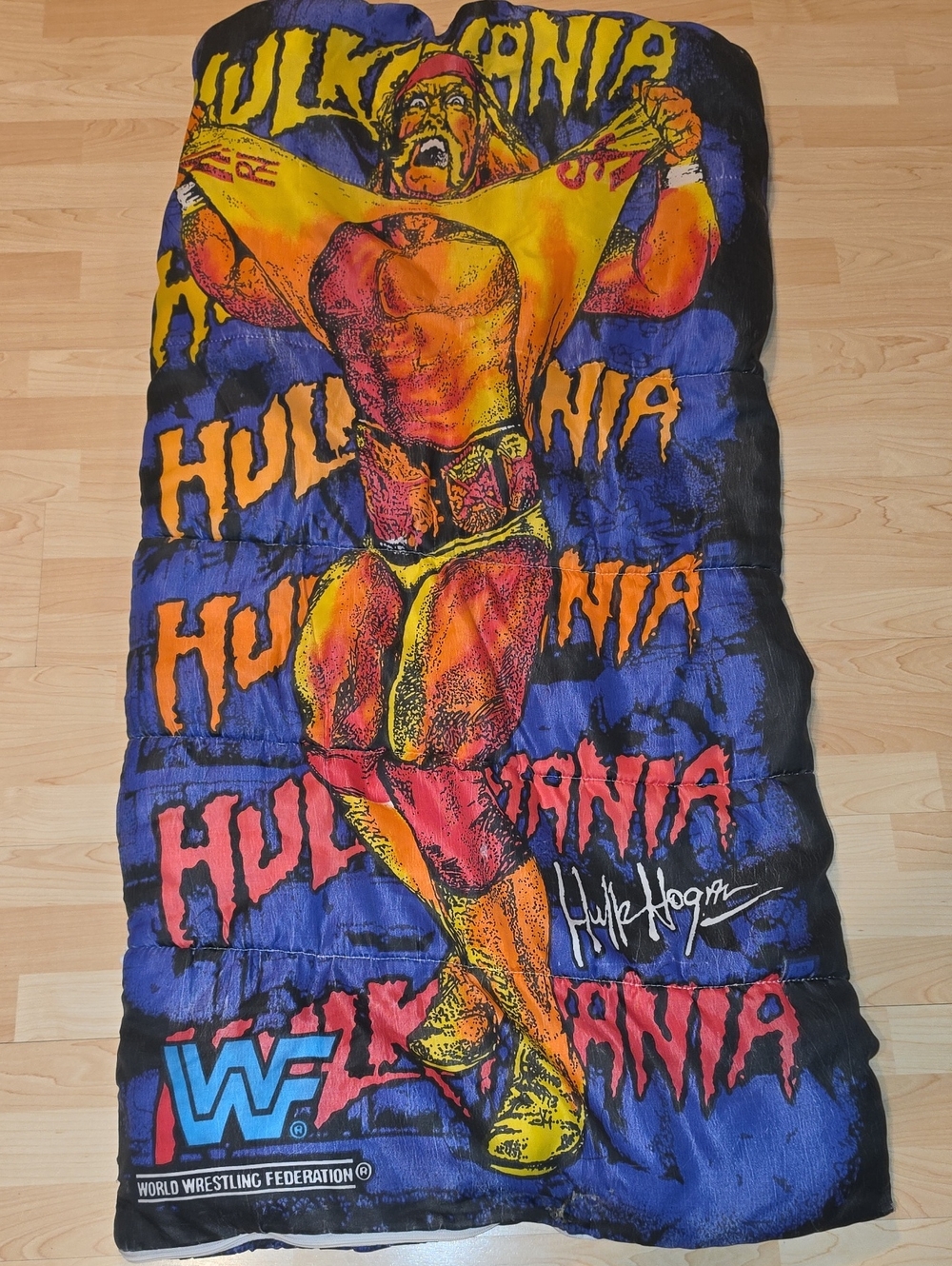 Vintage Hulk Hogan Hulkmania Sleeping Bag
